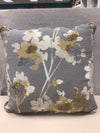 GRAY FLORAL PILLOW