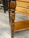 2 TIER WOOD SPINDLE SIDE TABLE