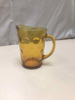 AMBER GLASS PITCHER