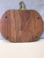 WOOD/METAL PUMPKIN TRAY