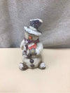 GLITTER SNOWMAN FIGURINE