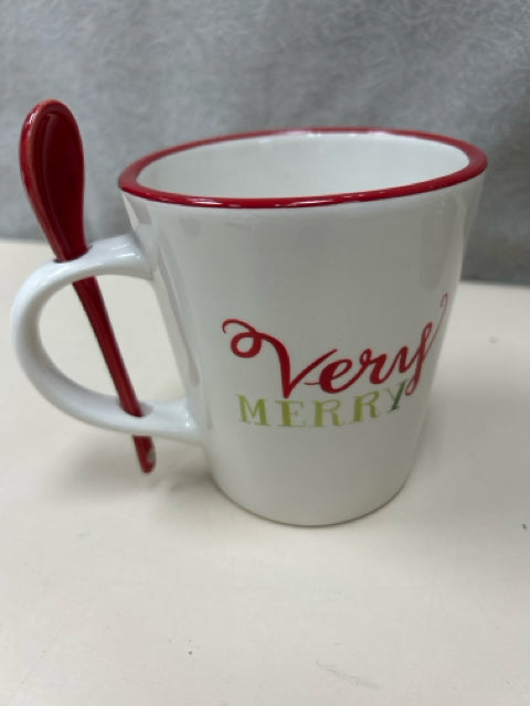 "VERY MERRY" MUG W/SPOON