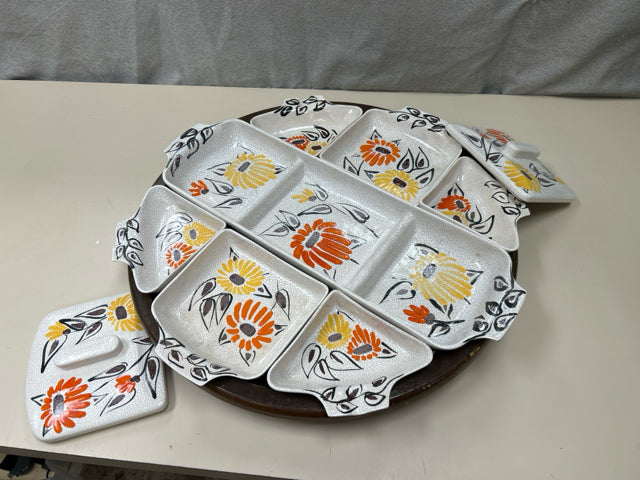 MCM CHIP & DIP SET W/LA-Z-SUSAN