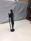 VINTAGE HAND-CARVED WOODEN STATUE