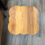 WOOD SPINDLE LEG END TABLE