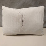 WHITE GATHER PILLOW