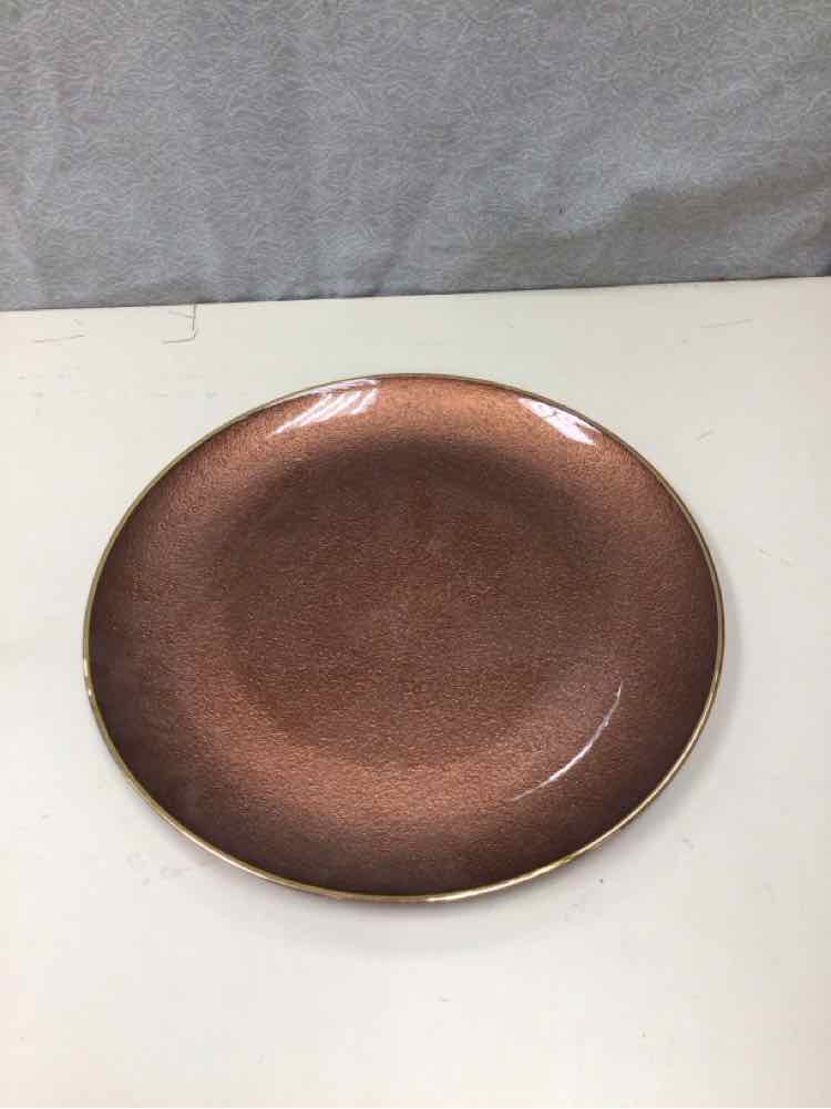 LARGE BRONZE PLATE
