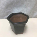 BLACK CERAMIC PLANTER