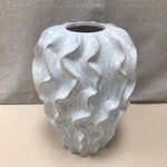 WAVY TEXTURE TALL VASE