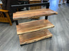 LIVE EDGE WOOD/METAL SHELF