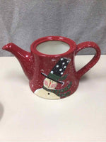 SNOWMAN CERAMIC TEAPOT