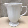 WHITE CERAMIC PITCHER