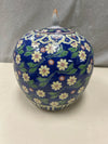 BLUE WHITE FLORAL GINGER JAR