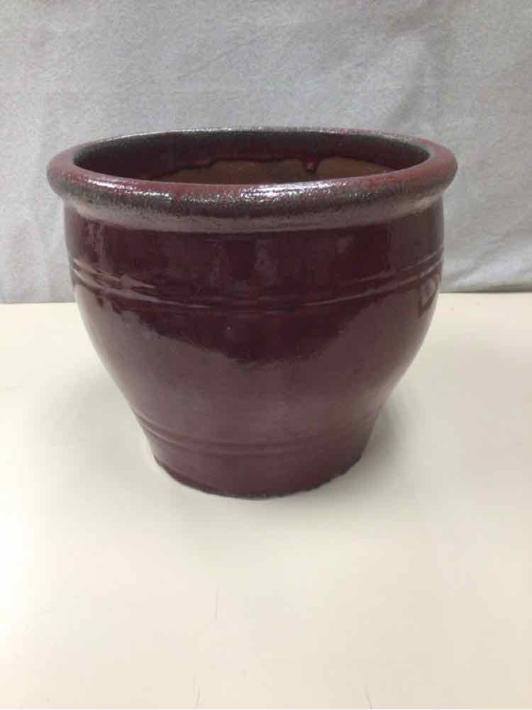 RED CERAMIC PLANTER
