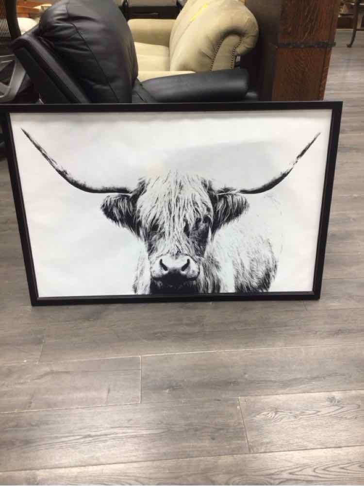 FRAMED BJORKSTA COW PICTURE