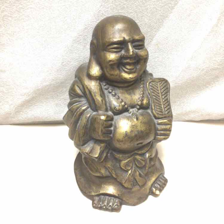 GOLD IRON BUDDHIST STATUE