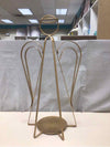 GOLD METAL ANGEL CANDLE STAND