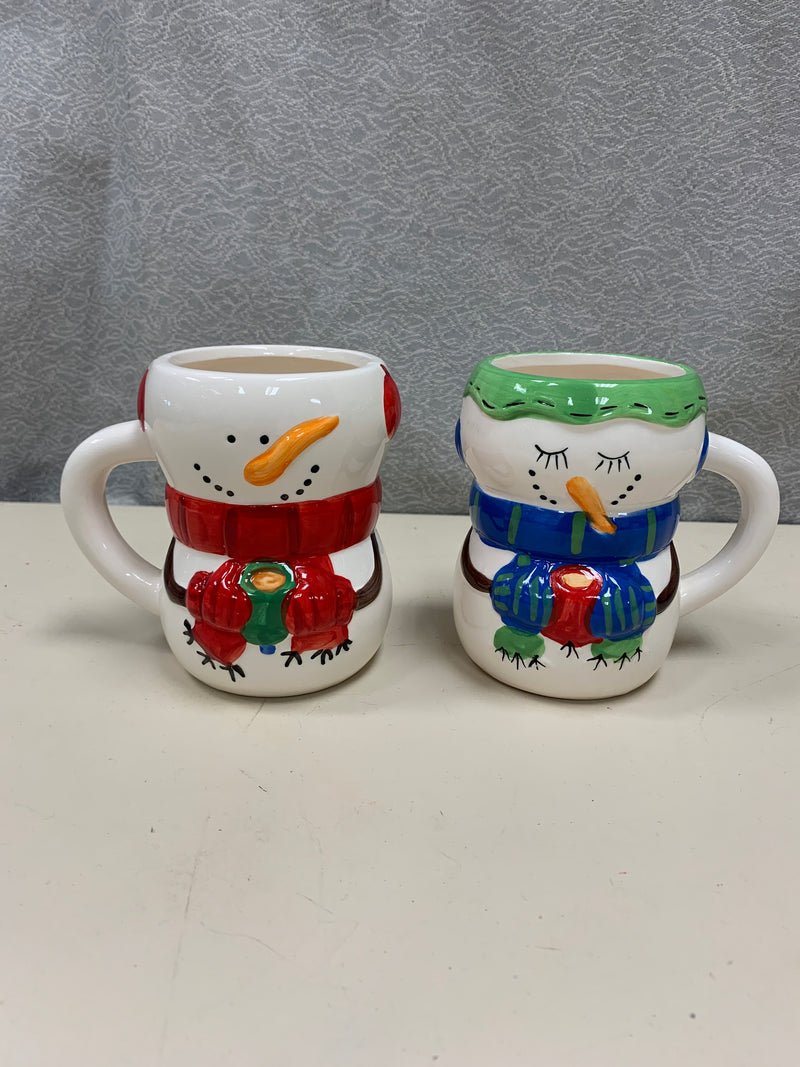 SNOWMAN & SNOWWOMAN MUGS