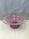 LARGE PINK SPLATTER DISPLAY BOWL