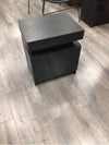 BLACK 2 DRAWER NIGHTSTAND