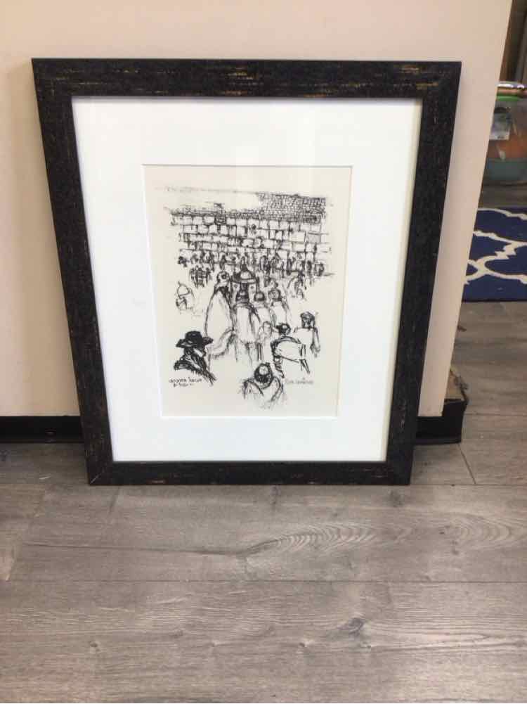 SCENE AT WESTERN WALL ARTWORK