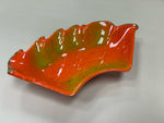 ORANGE GREEN RETRO DISH CERAMIC