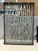 "THANKFUL..." METAL HANGING