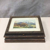 CABIN W/LANDSCAPE JEWELRY BOX