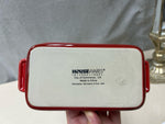 SMALL RED SERVING DISH