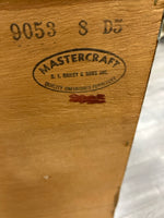 GREEN 2 PIECE WOOD CABINET