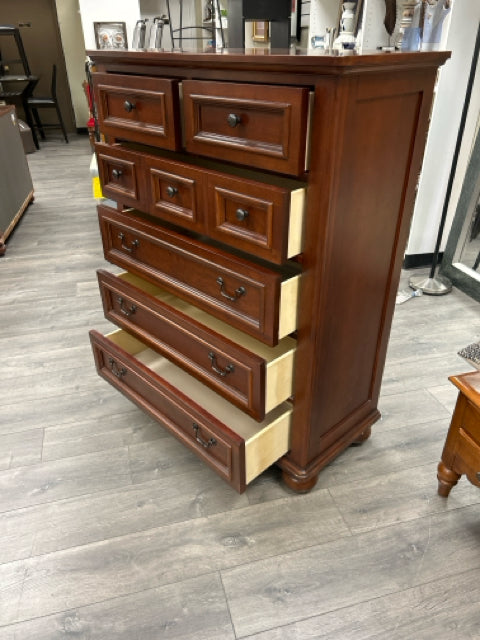 TALL CHERRY 5 DRAWER DRESSER