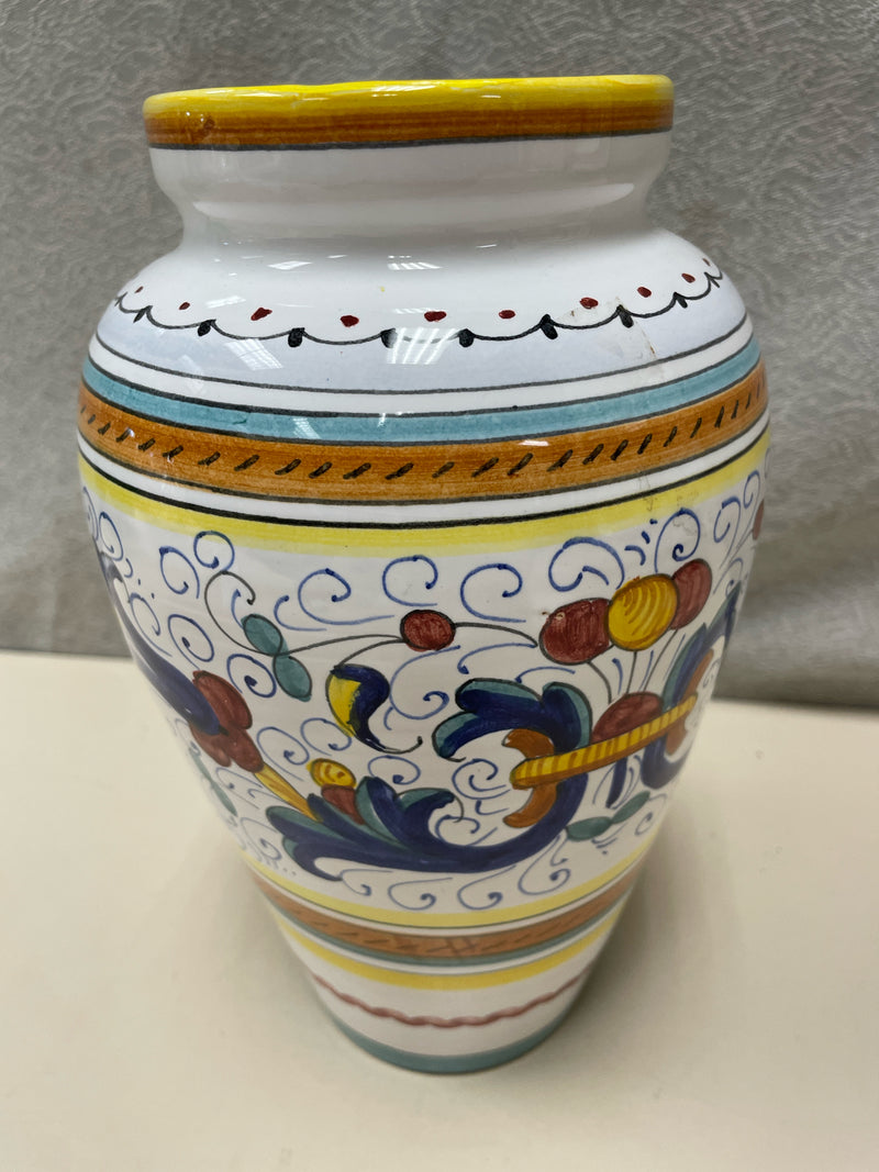HAND PAINTED CERAMIC VASE