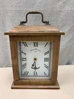 RUSTIC WOOD MANTLE CLOCK