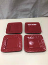 RED SQUARE SMALL PLATES