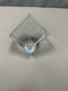 GLASS CUBE W/FLORAL INSIDE