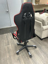 GREY RED BLACK ROLLING DESK CHAIR