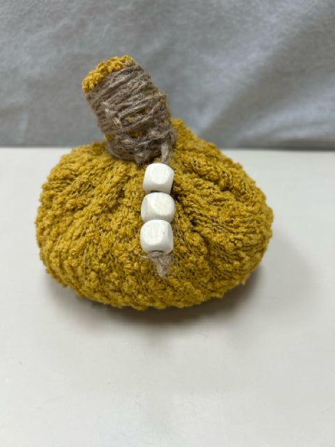 BRIGHT YELLOW CLOTH PUMPKIN
