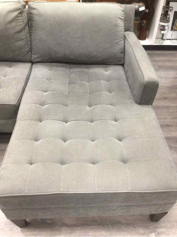 BOLSTERED DARK GRAY SECTIONAL