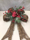HANGING XMAS BOW ARRANGEMENT