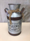 "GIVE THANKS" MILK JUG