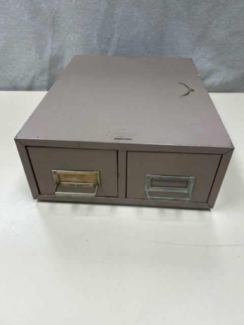 VINTAGE INDEX FILING CABINET