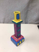 MULTI-COLOR PAINTED CANDLE STAND