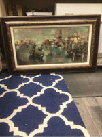 VENICE AT DAWN ARTWORK WITH WOOD FRAME