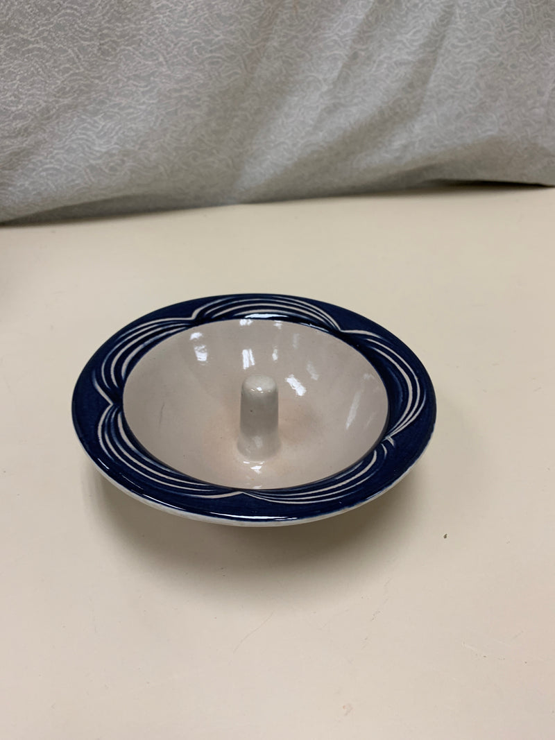 GRAY/BLUE APPLE BAKING DISH