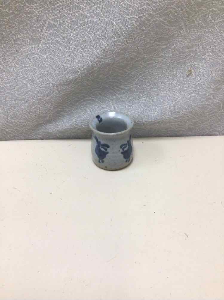 GRAY/BLUE SMALL POT