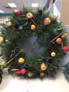 PINE W/FRUITS LARGE WREATH