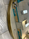 LARGE ROUND GOLD FRAME MIRROR