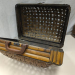 BROWN WOVEN TRUNK