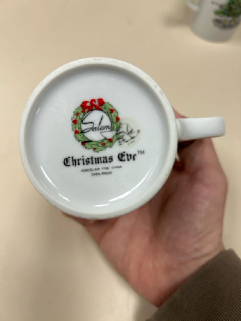 2 CHRISTMAS EVE HOLIDAY MUGS