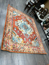 ORANGE BLUE RUG